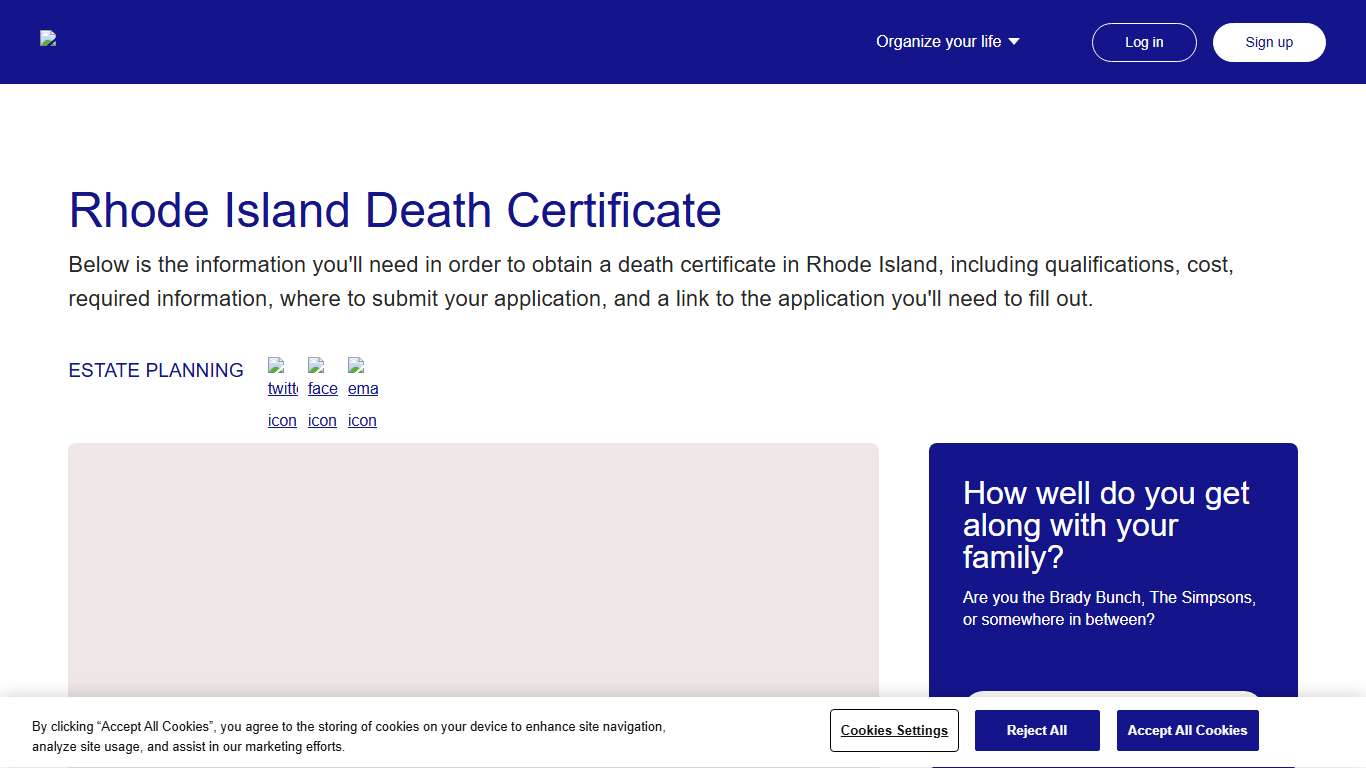 Rhode Island Death Certificate Everplans